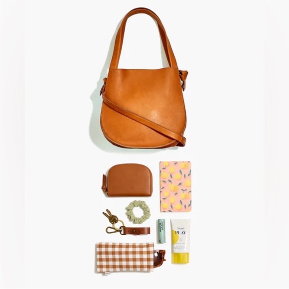 Madewell Sydney Leather Crossbody Bag Burnished Caramel Convertible - Picture 8 of 12